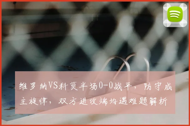 维罗纳VS科莫半场0-0战平，防守成主旋律，双方进攻端均遇难题解析